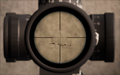 The current reticle of the PM II scope.