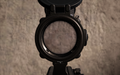 The reticle with the backlight turned off.