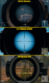 Evolution of the reticles.